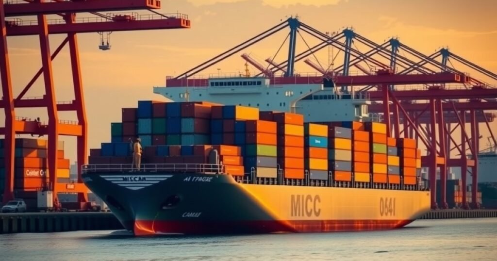 Incoterms for China imports: container ship loading at port