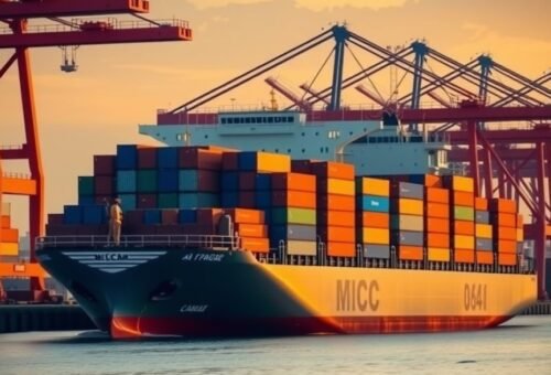 Incoterms for China imports: container ship loading at port